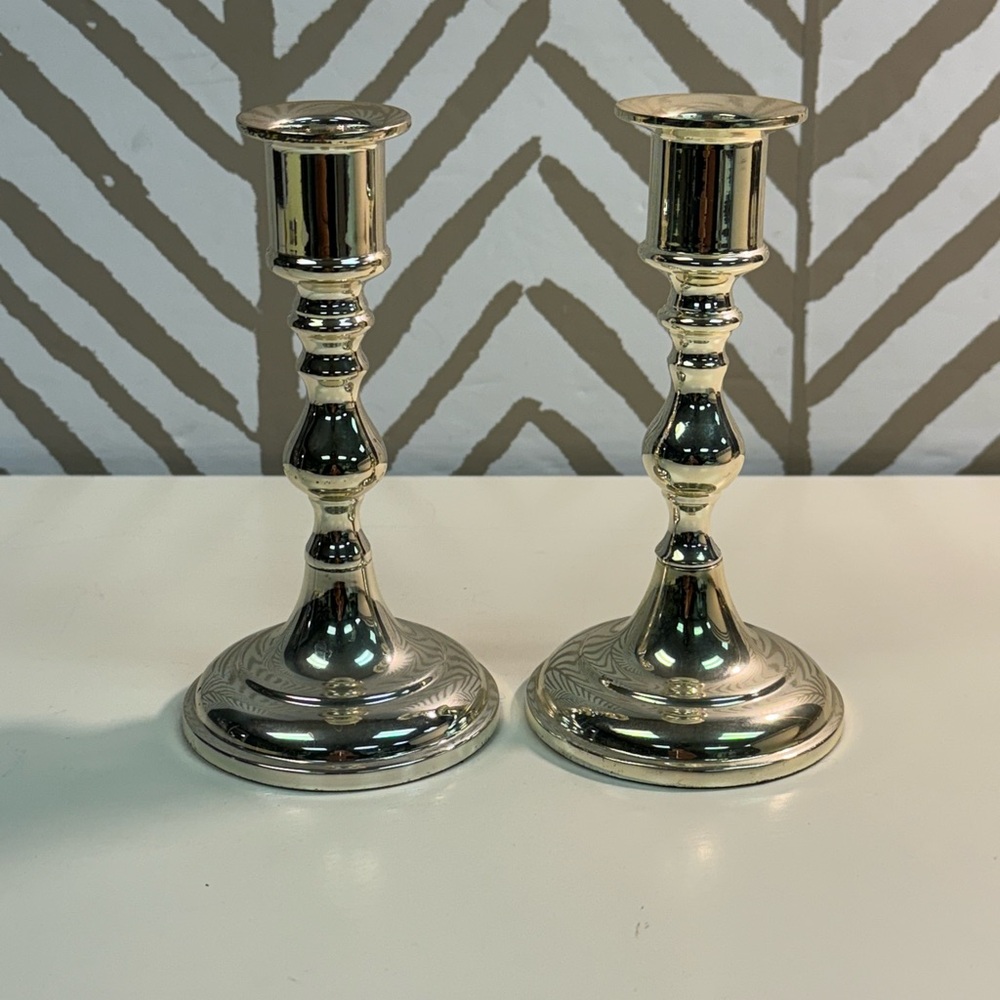 Vintage Valsan Tapered Candlestick Holders Set of 2 Made in Portugal
